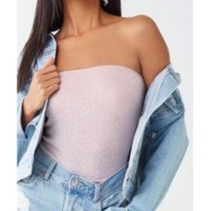 🆕 SPARKLY PINK TUBE TOP